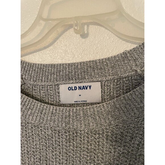 Old Navy Super Soft Sweater Heather Grey Pullover Sweater Size Medium - Picture 3 of 3